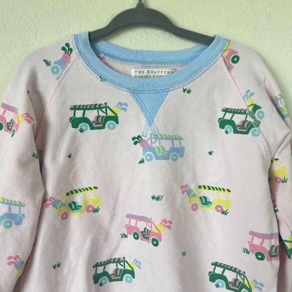 Beaufort Bonnet Company Top Todller Girls 4T Pink Cassidy Comfy Crewneck Spring - Picture 2 of 7